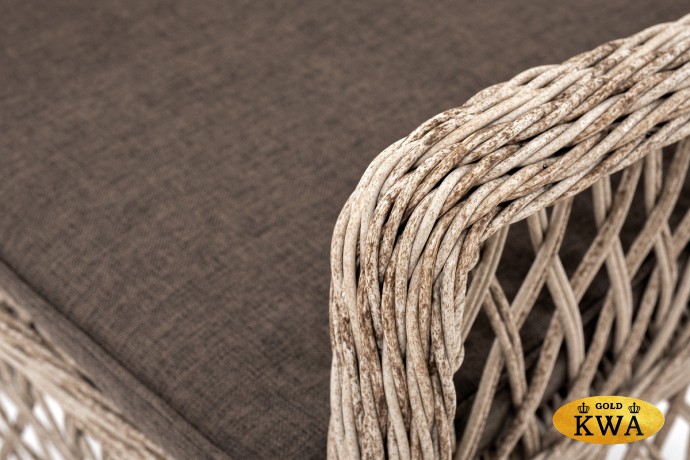 "Эспрессо–80 L" обеденная группа плетеная, цвет бежевый