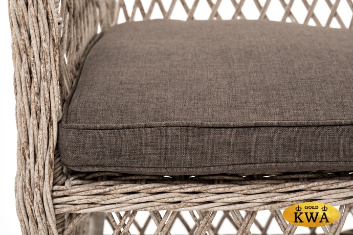 "Эспрессо–80 L" обеденная группа плетеная, цвет бежевый