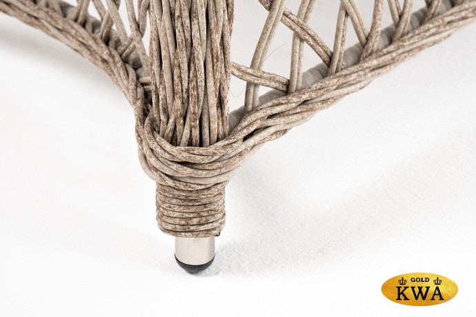 "Эспрессо–80 L" обеденная группа плетеная, цвет бежевый