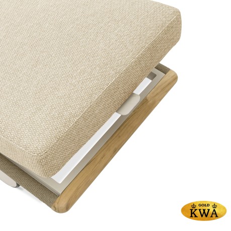 Avesta Комплект лежаков бежевый/светло-коричневый, тик/алюминий/веревка