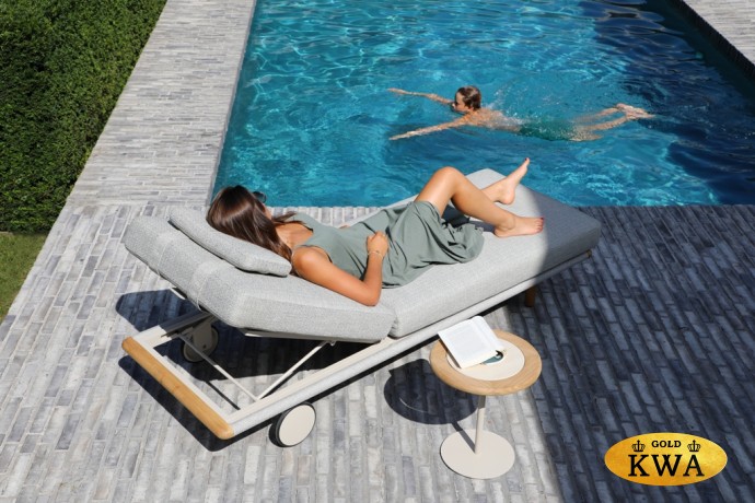 Avesta Комплект лежаков бежевый/светло-коричневый, тик/алюминий/веревка