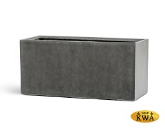 Кашпо TREEZ Effectory Beton Низкий прямоугольник Тёмно-серый бетон д-60, ш-30, в-30 см