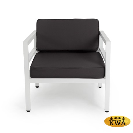 "Эстелья" кресло интерьерное, каркас из алюминия