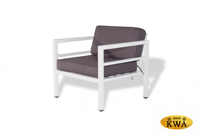 "Эстелья" кресло интерьерное, каркас из алюминия