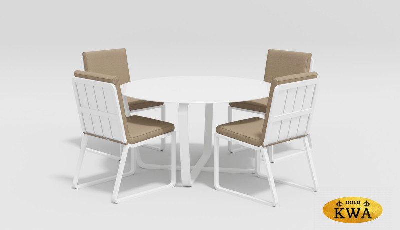 Стол круглый Primavera d120 белый 