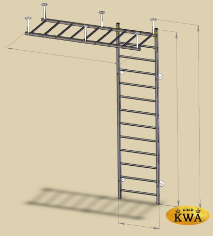 П-образная конструкция из шведских стенок по Вашим размерам