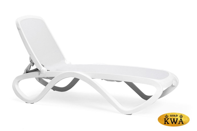 Шезлонг Nardi Omega без подлокотников, белый