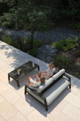 Kosta алюминий Комплект лаунж мебели антрацит/серый, алюминий/стеклокерамика