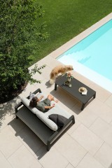 Kosta алюминий Комплект лаунж мебели антрацит/серый, алюминий/стеклокерамика