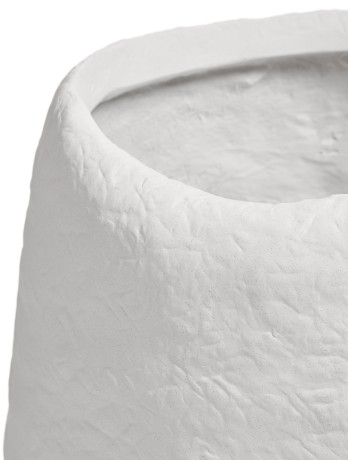 Кашпо TREEZ Effectory Organic Высокая чаша Белый камень д-39 см, в-58 см