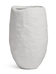Кашпо TREEZ Effectory Organic Высокая чаша Белый камень д-39 см, в-58 см