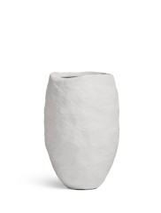 Кашпо TREEZ Effectory Organic Высокая чаша Белый камень д-39 см, в-58 см