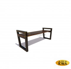 Скамейка «Муром» без спинки (2,5 м лиственница,30х60)