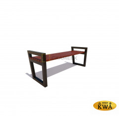 Скамейка «Муром» без спинки (2,5 м лиственница,30х60)