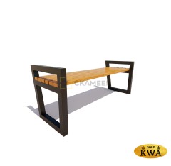 Скамейка «Муром» без спинки (2,5 м лиственница,30х60)