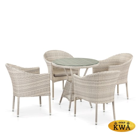 Комплект плетеной мебели T705ANT/Y350-W85 4Pcs Latte