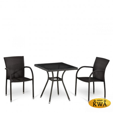 Комплект плетеной мебели T282BNT-W2390/Y282-W52 Brown 2Pcs