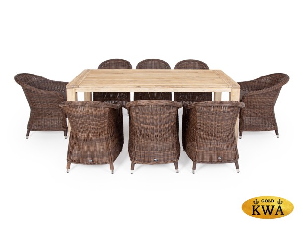 "Арбаро С" обеденная группа садовая, цвет коричневый