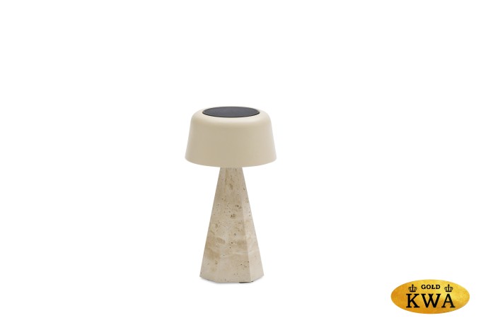 Kiruna (Hexa S) Светильник бежевый, алюминий/натуральный камень