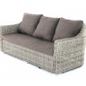 "Фабриция" диван из искусственного ротанга трехместный, цвет серый