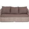"Фабриция" диван из искусственного ротанга трехместный, цвет серый