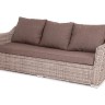 "Фабриция" диван из искусственного ротанга трехместный, цвет серый