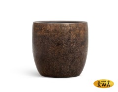 Кашпо TREEZ Effectory Metal Конус-чаша Rough с золотой патиной в-40 см, д-40 см
