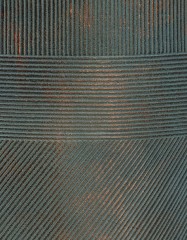 Кашпо TREEZ ERGO Graphics Низкая чаша Окись с медной патиной в-37 см, д-55 см