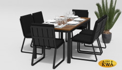 Обеденная группа Bella carbon