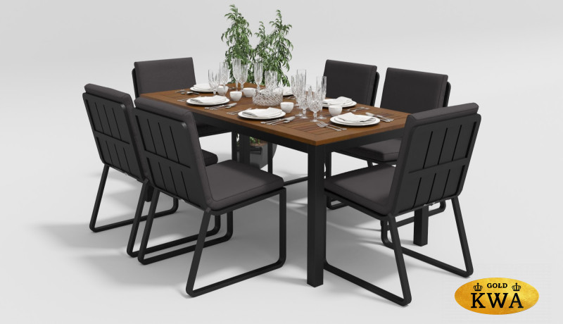 Обеденная группа Bella carbon