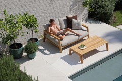 Kosta тик Комплект лаунж мебели натуральный/бежевый, тик