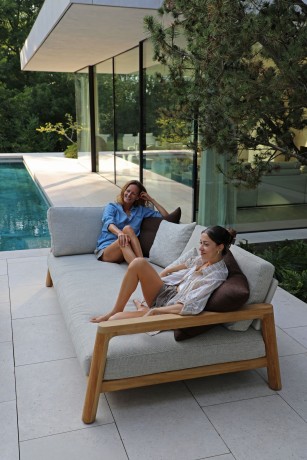 Kosta тик Комплект лаунж мебели натуральный/бежевый, тик