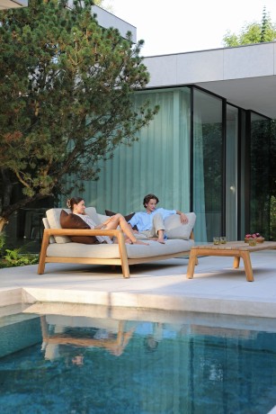 Kosta тик Комплект лаунж мебели натуральный/бежевый, тик