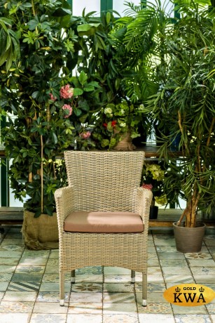Плетеное кресло AROMA светло-коричневое Joygarden