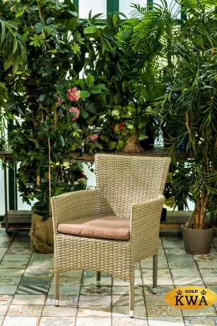 Плетеное кресло AROMA светло-коричневое Joygarden