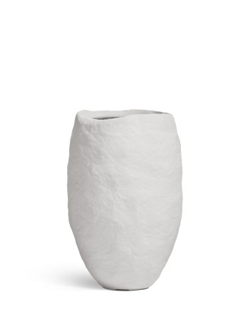 Кашпо TREEZ Effectory Organic Высокая чаша Белый камень д-59 см, в-90 см