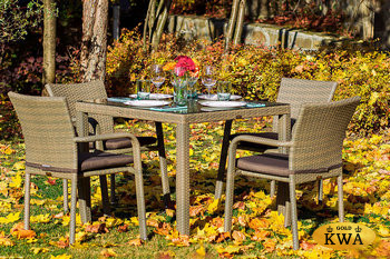 Обеденный комплект ROME на 4 персоны с креслами