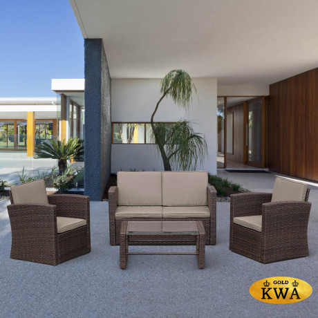 Комплект плетеный для отдыха AFM-4020B Brown