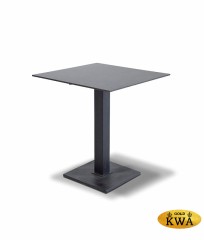 "Каффе" интерьерный стол из HPL квадратный 90х90см, цвет "серый гранит"