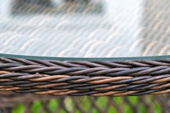 "Доппио" обеденная группа плетеная, цвет коричневый