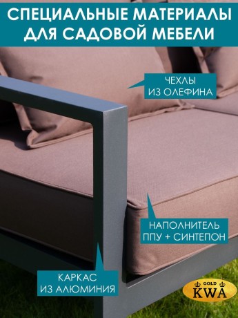 Диван "Лагуна" 2-х местный с правым подлокотником G401.2Е04