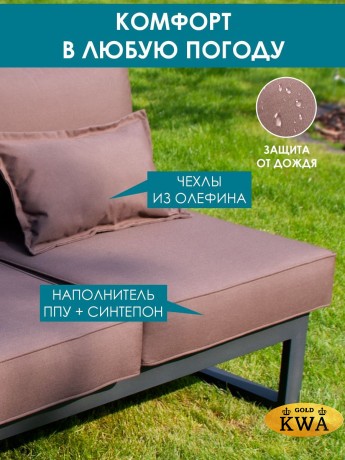 Диван "Лагуна" 2-х местный с правым подлокотником G401.2Е04