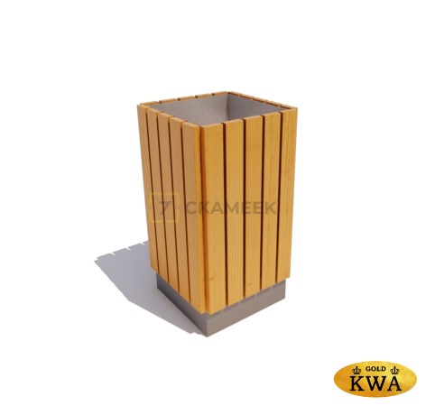 Урна «Эстель» квадратная (лиственница)