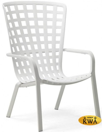 Лаунж-кресло пластиковое с подушкой