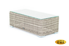 &quot;Фабриция&quot; журнальный столик из искусственного ротанга, цвет серый