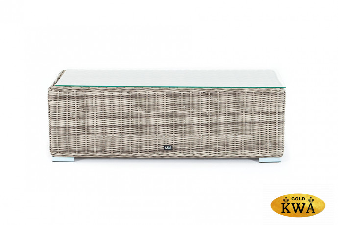 "Фабриция" журнальный столик из искусственного ротанга, цвет серый