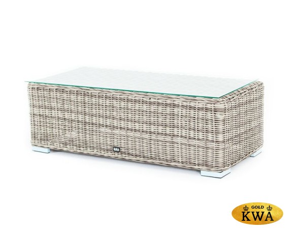 "Фабриция" журнальный столик из искусственного ротанга, цвет серый