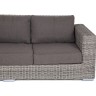 "Боно" диван из искусственного ротанга трехместный, цвет серый