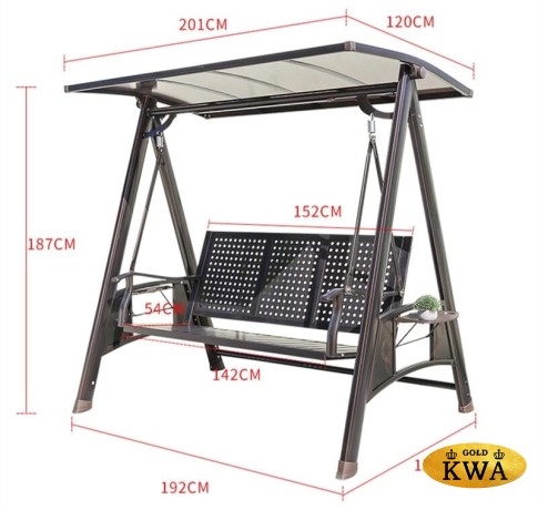 Качели садовые Magnate W из алюминия