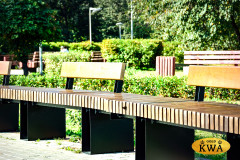 Лавочка Зигзаг со спинкой 01.021.2